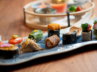 Vegan Vegetable Sushi Course - Japanese vegan cuisine and vegetable sushi [8 dishes in total]