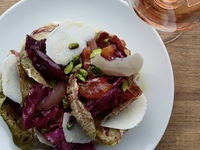 紅いサラダ　ブラッドオレンジとリコッタサラータ