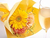 【追加オプション】推し色や誕生石のお祝いカラーセット（イメージカラーのブーケ＆乾杯ドリンク）