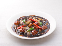 ﾃｲｸｱｳﾄ31.黒酢の酢豚