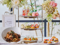 ＜土日祝＞『パスタ付き 新緑の抹茶＆ストロベリーアフタヌーンティー』 スイーツでお花見気分！～桜といちごが奏でる心ときめくひとときを～　マリアージュフレールもお替り自由