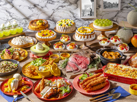 【早割！5月7日-6月30日 平日ランチ】 ★大人20％割引★＜2026年5月7日-6月30日＞ VIVA★洋食ビュッフェ★メロンとマンゴースイーツフェア
