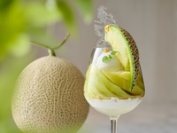 [Limited time offer: May 7th - June 30th] Melon parfait with Kyoto sake lees