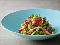 京カルボナーラ（スープ・サラダ・パン・コーヒーまたは紅茶付）