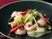 海老と野菜のXO醤炒め