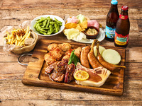 涼しい今がチャンス！開放的な屋上で楽しむビアガーデン★【スタンダードBBQプラン🔥】☆120分飲み放題付き☆