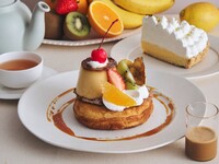 [Starting April 1st! Great Value Set] Pudding à la Mode Pancakes & Choice of Cake Set
