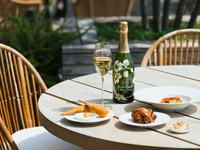 Perrier Jouet Champagne Free Flow with Chef's selection of 3 kinds of snacks