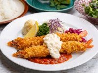 ジャンボ有頭エビフライ(2本)～トマトソース＆タルタル～セット 