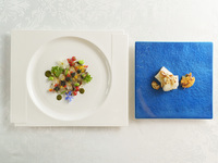 [Lunch] "Abalone, Sea Urchin, and Pike Conger Course" (12,000 yen/tax included)