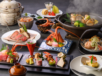 [Toshi course] 6 dishes including lobster sashimi, abalone dishes, and meat dishes