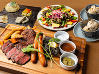 [Rifornimento gratuito di patate!!] "Menu di carne Mugi" 5 grandi piatti (12 tipi) + 120 minuti di bevande illimitate 6.800 yen