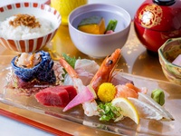 [Choose your main dish for our gourmet lunch set] Assorted sashimi + coffee included