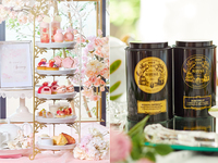 4月限定‼【マリアージュフレール付】桜色のストロベリーアフタヌーンティー（平日）桜色のスパークリングワイン付き！