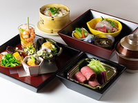 [Weekday only] Hanano Three-tiered bento (table seating)