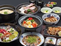 【5/1～ディナーコース】喝彩コース（全10品）＋フリードリンク2,500円