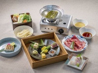 【うどんすきコース】淡路牛しゃぶしゃぶコース　※ランチ要予約