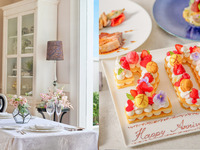 【個室確約★大人気ナンバーケーキ付】乾杯酒付！メインが旬魚や国産牛肉などを使用。一日一組限定の豪華ランチ全6品 -CHEF'S SELECTION-