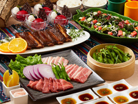 [BBQ without bringing anything] Meat platter including Japanese Black Wagyu short ribs & spare ribs + all-you-can-drink alcohol (May-June only)