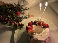 【アニバーサリーコース・ホールケーキ★３時間飲み放題】