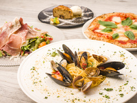 PIZZA and pasta, lunch course 2800 yen main dishes to choose from