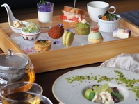 Floral garden afternoon tea