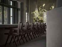 柜台座位，Pierre Jeanneret 椅子