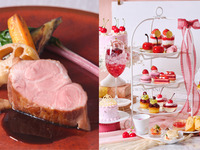 ✨4月限定タイムセール【大人気いちごとチェリーのアフタヌーンティースタンド付！】4品で愉しむカジュアルランチ＊食後カフェフリー