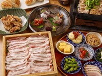 【エリア貸切特価プラン】おばんざいや鉄板焼きが蒸籠を囲む　豪華会食コース【3時間飲み放題】