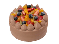 【テイクアウト】デコレーションケーキ＜チョコ生クリーム＞直径21㎝