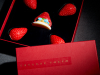 Puffy Strawberry Chocolate