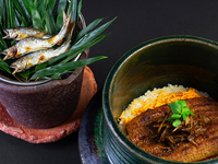 Kaiseki Course: Ayu (sweetfish) and Unagi (eel) Kaiseki (table seating)