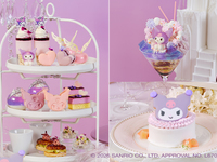 平日【ステッカー2枚＋パフェ・ケーキ付】アフタヌーンティーKUROMI SWEETS SUMMER PARTY