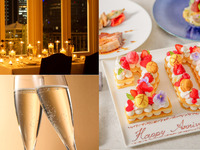 🕯GW限定！乾杯スパークリングワインをプレゼント♪当店人気No.１！数字が選べるナンバーケーキと卓上にゆらめくキャンドル付！Wメインを愉しむフルコース