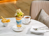 ［ストリングス・パフェ オプションメニュー］+トリュフ風味のフライドポテト＆ドリンク1杯