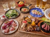 6/1～【贅沢パーティープラン全11品】 3種肉の炭火焼き等+2h飲み放題