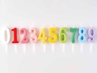 Choose any two number candles from the numbers "0-9".