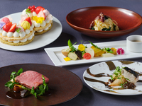 七五三におすすめ☆大人気ナンバーケーキ付！鰆のサルタートや厳選牛ローストのWメインを愉しむ全5品お祝いランチ