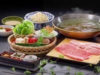【LINE予約特典付】黄金しゃぶしゃぶコース（黒毛和牛特上ロース＋特選豚肉）