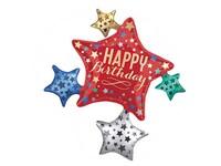 Birthday balloon, 81cm x 88cm