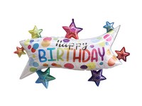 Birthday balloon, 95cm x 56cm