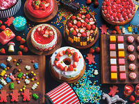 9周年セール【平日15名限定/38%OFF】「Toys & Treats」ストロベリースイーツビュッフェ