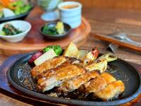 香り豚のトンテキ鉄板焼き