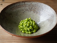 Sea urchin from Hagi, grunt fish, and farm-fresh beans + alcohol pairing
