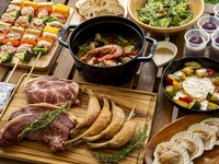 ソファー席　プレミアムBBQ＆花火イベント観覧セット（夜）