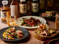 6/15〜【TS】【Prestige Japanese Whisky Plan 】山崎、白州、響、イチローズ、余市など含む40種以上が飲み放題！牛フィレ肉のステーキなど全8品目