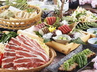 【ご宴会/大皿/歓送迎会】夏野菜と牛肉の蒸し陶板コース（全8品）2時間飲み放題付6000円