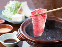 [All-you-can-drink course with Kuroge Wagyu beef broth (120g)] Savor A5 grade Wagyu beef and bonito.