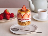 【5月13日起！福冈店限定】饮品套装/草莓焦糖布丁芭菲