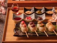 【囲炉裏と甘味 gururi】囲炉裏で愉しむ季節の団子セット